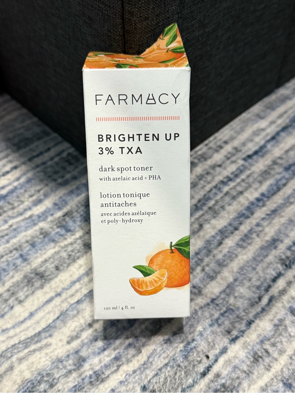 FARMACY Brighten Up 3% TXA Dark Spot Toner — Orange, White